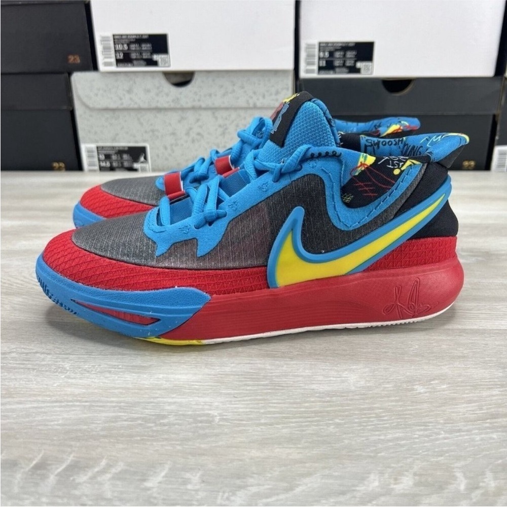 Nike Kyrie 8 GO Black Blue Red DQ8078-012 GS - Picture 6 of 6
